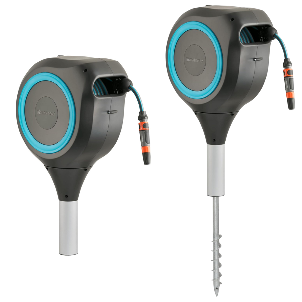 SimpleGarden: Enrolador de Mangueira Automático e Suporte Giratório 180° + BRINDE Mangueira