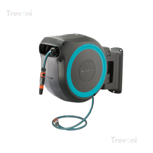 SimpleGarden: Enrolador de Mangueira Automático e Suporte Giratório 180° + BRINDE Mangueira